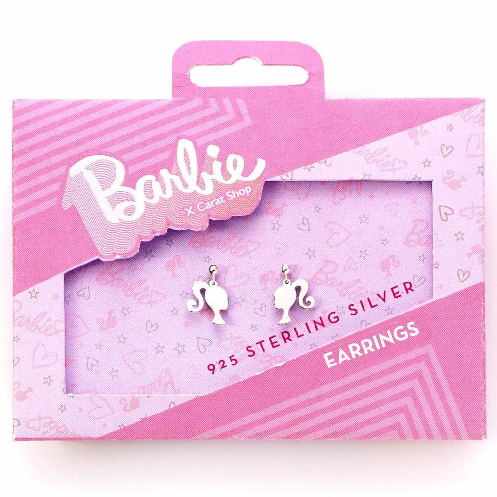 barbie Sterling Silver Silhouette Stud Earrings