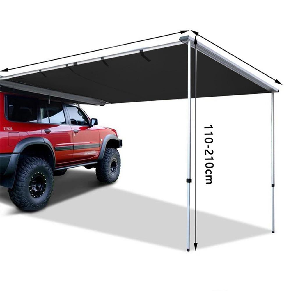Waterproof Retractable Car Roof Awning: Aluminum Alloy with Sun Protection for Outdoor Camping