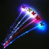 1Pcs Cute Butterfly LED Light-Emitting Fiber Optic Wire Hairpin Luminous Silk Braids Styling Tool