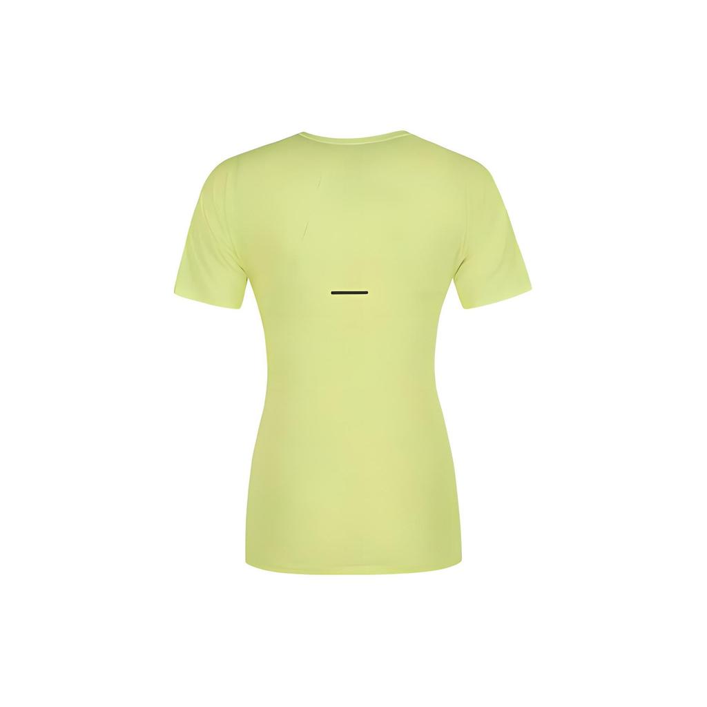 Asics Round Neck Comfortable Breathable Sports Short Sleeve T-Shirt Women Tops Fluorescent-Yellow 2012C859-750