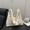 Crescents Shoulder Bags for Women Cute Hoboes Toted Handbag Under the Arm Purses Punk Rivet Clutches Purse with Buckles