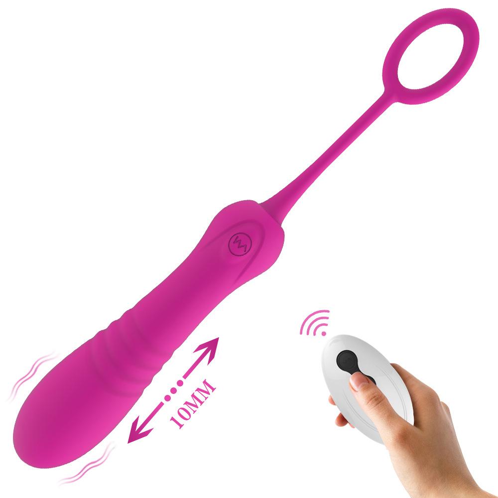 Vaginal Telescopic Vibrator Wireless Clitoral G Spot Stimulator Vibrating Egg Dildo Masturbation Sex Toy For Women