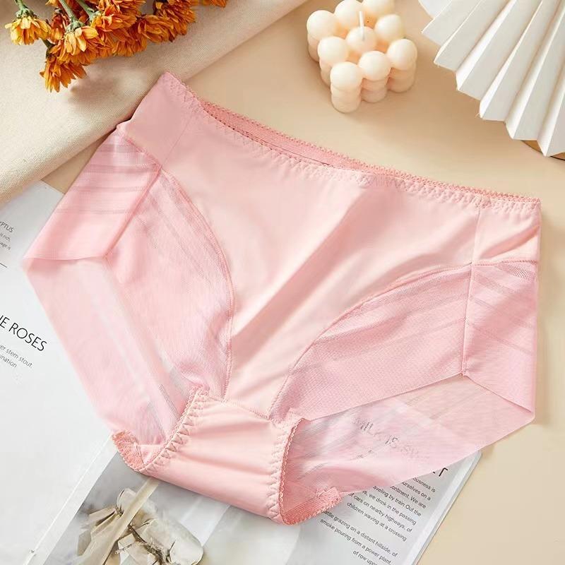 Sexy Lace Panties Women's Underpants Large Size Mid-Rise Waist Briefs Breathable Lift Buttocks Female Underwear