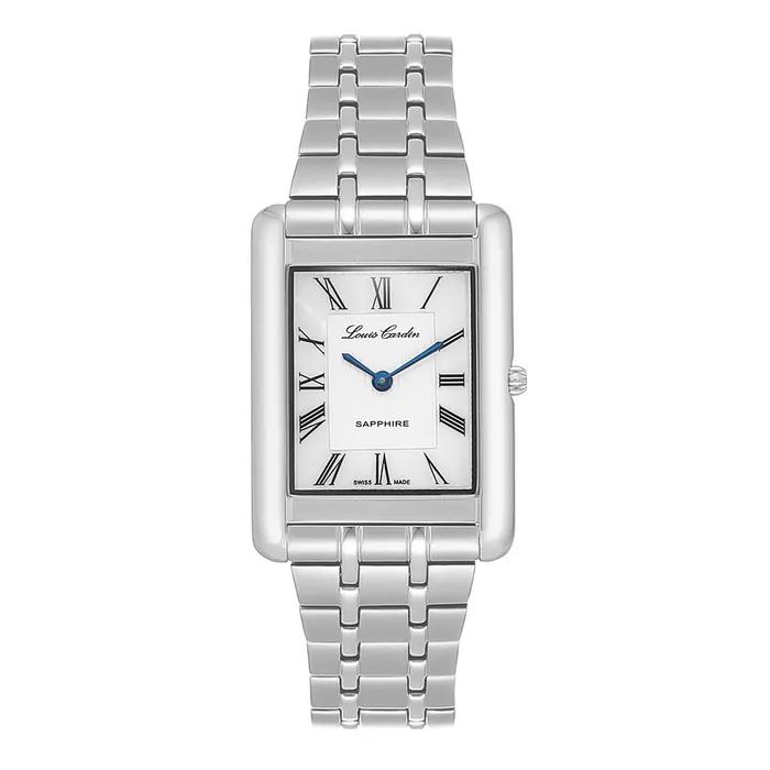 Swiss-made slim square metal watch LC006WS_L