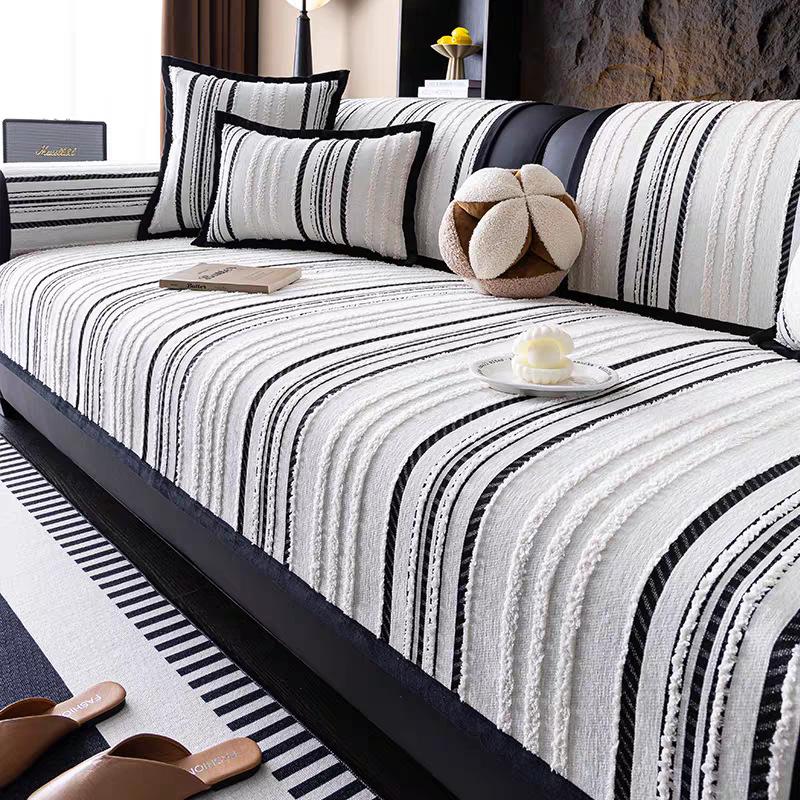 Sofa Cushion Universal In All Seasons, High-end Non-slip Sofa Cover, Simple and Fashionable Straight Leather Sofa Cushion