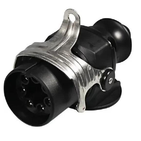 24V Male Female 7 Pin Waterproof Power Connector Truck Trailer Accessories Heavy Duty Plug