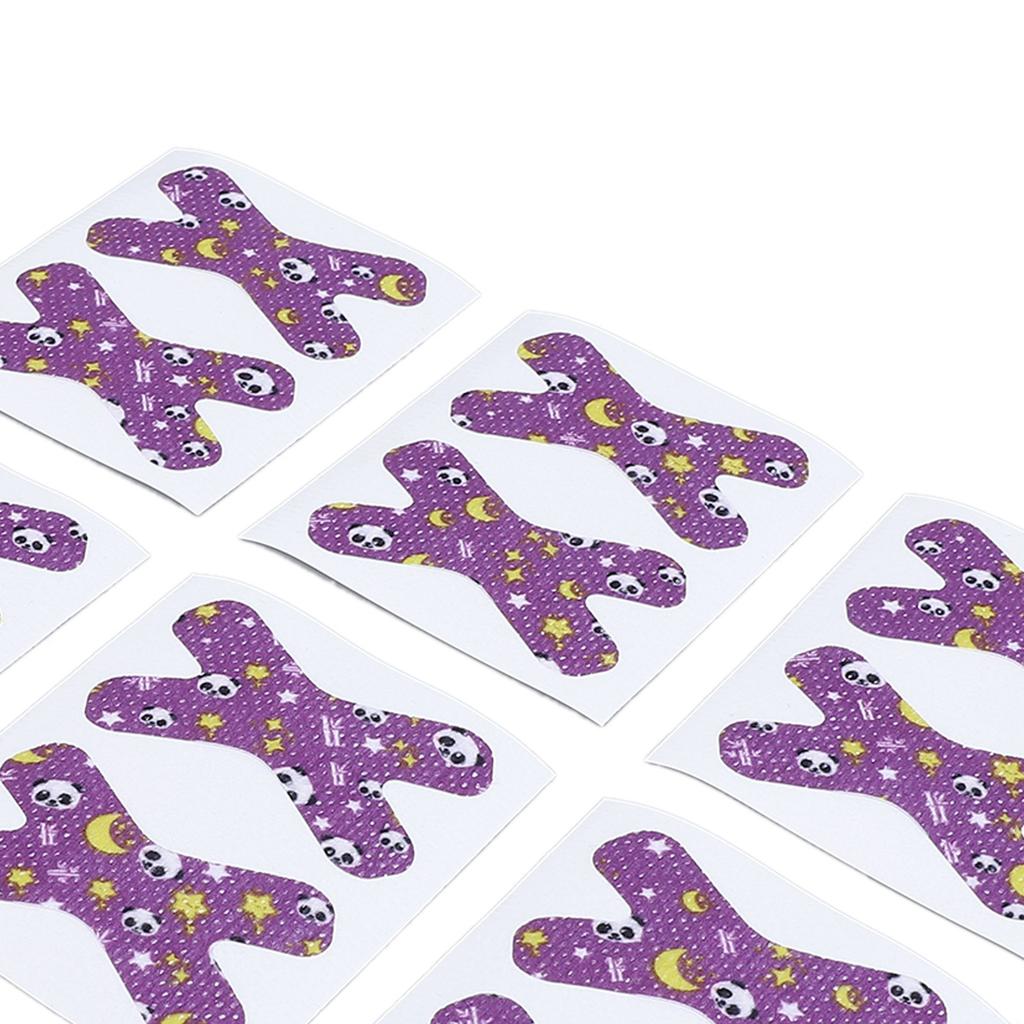 120 szt. Taśma przeciw chrapaniu w kształcie X Kreskówkowa przeciw oddychaniu przez otwarte usta Fizyczne zamknięcie ust Plaster na usta przeciw chrapaniu na podróże służbowe