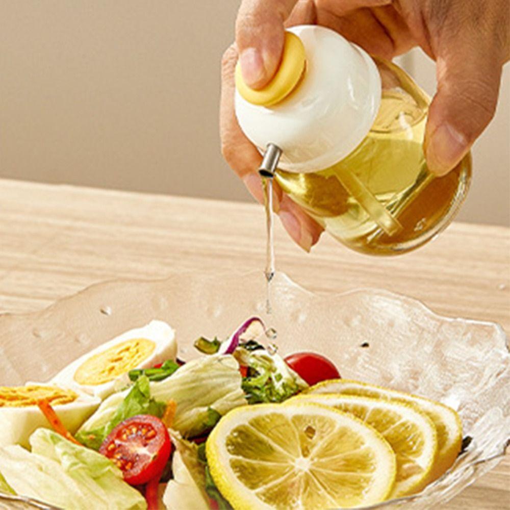 Controllable Oil Output Press Type Glass Oil Bottle Refillable Olive Oil Jar Oil Dispenser  Vinegar