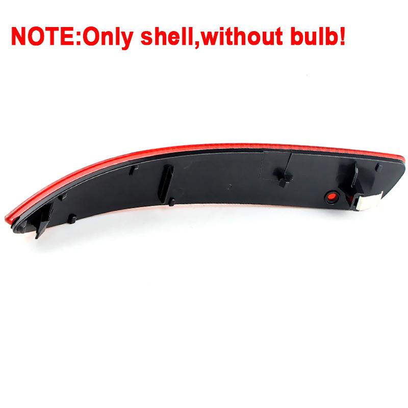 2PCS For BMW E70 X5 2007 2008 2009 2010 Smoked/RED Rear Bumper Reflector Brake Light shell cover housing without bulb