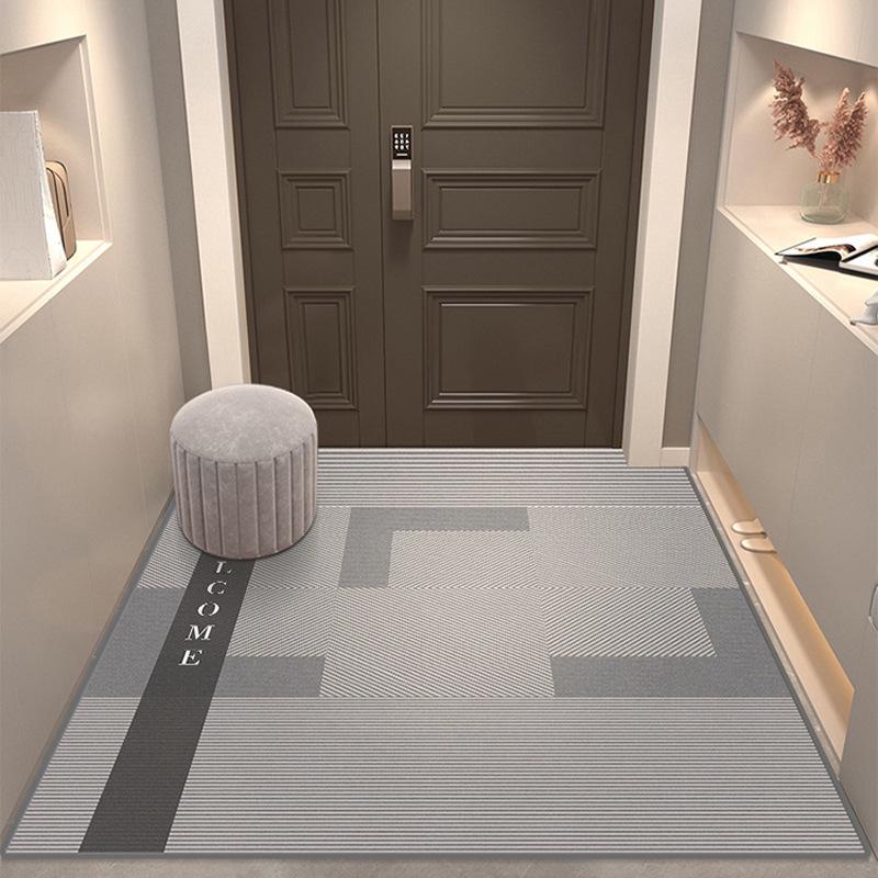 

Роскошный Нескользящий ПВХ Входной Коврик - Протираемый, Не требующий стирки, Режущийся Кожаный Коврик для Ног для Гостиной и Прихожей 40*60cm