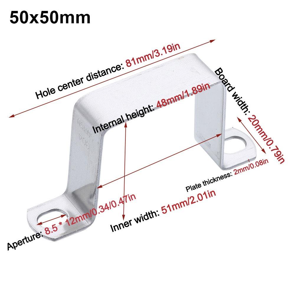 M-shaped U-shaped Square Rectangle Ohm Tube Card Saddle Clip Throat Hoop Horseback Hose Clamp  Tube