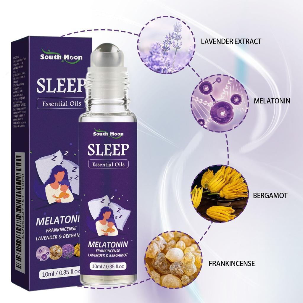 Olio aromatico per dormire da 10 ml, estratto di erbe efficace e non irritante, ad azione rapida, senza additivi, liquido, olio essenziale per un sonno profondo, puro e naturale