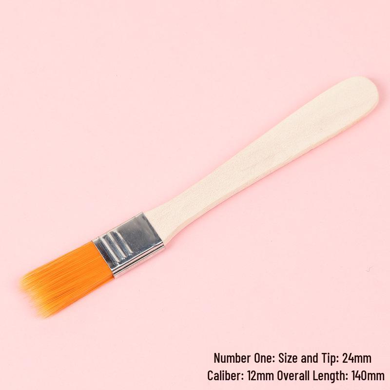 

Yellow Nylon Soft Bristle Brush for Oil Painting & Household Cleaning No. 1 жовтий