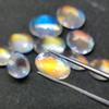 Natural Carat + Size Madagascar Moonstone Lot, Multi-Shape Rainbow Gemstones Lot.