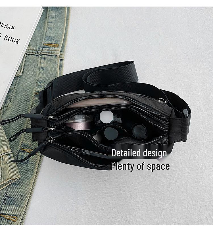 2025 Multi-Layer Lightweight Nylon Crossbody Bag - Versatile Fashion Shoulder Bag