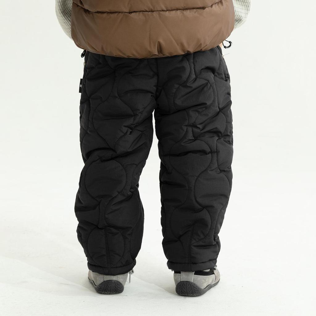 Kids' Quilted Winter Pants: Thick Warm Cotton, Cold Resistant, Casual and Lightweight