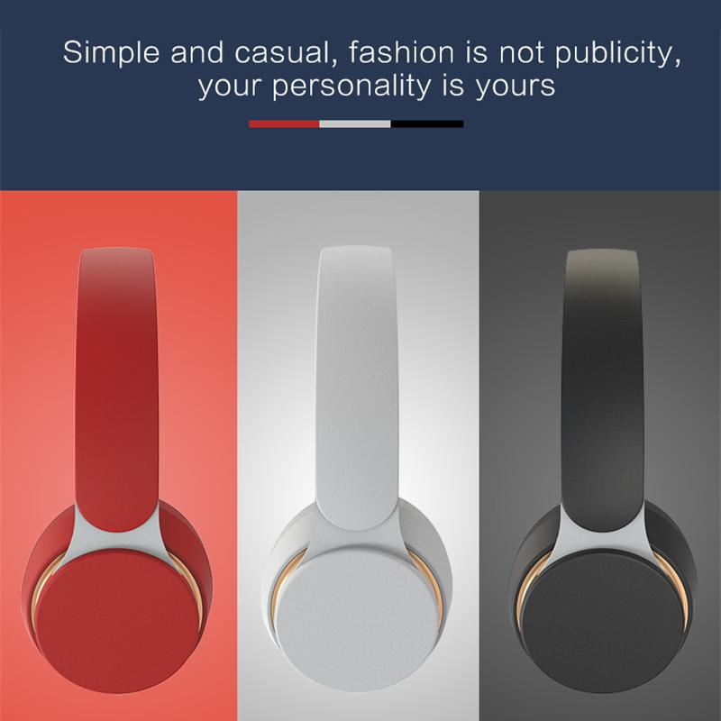 Wireless Headphones Foldable Adjustable HIFI Stereo Bluetooth+TF Play+3.5mm AUX 3 Modes Heavy Bass Headsets Game Music Earphone