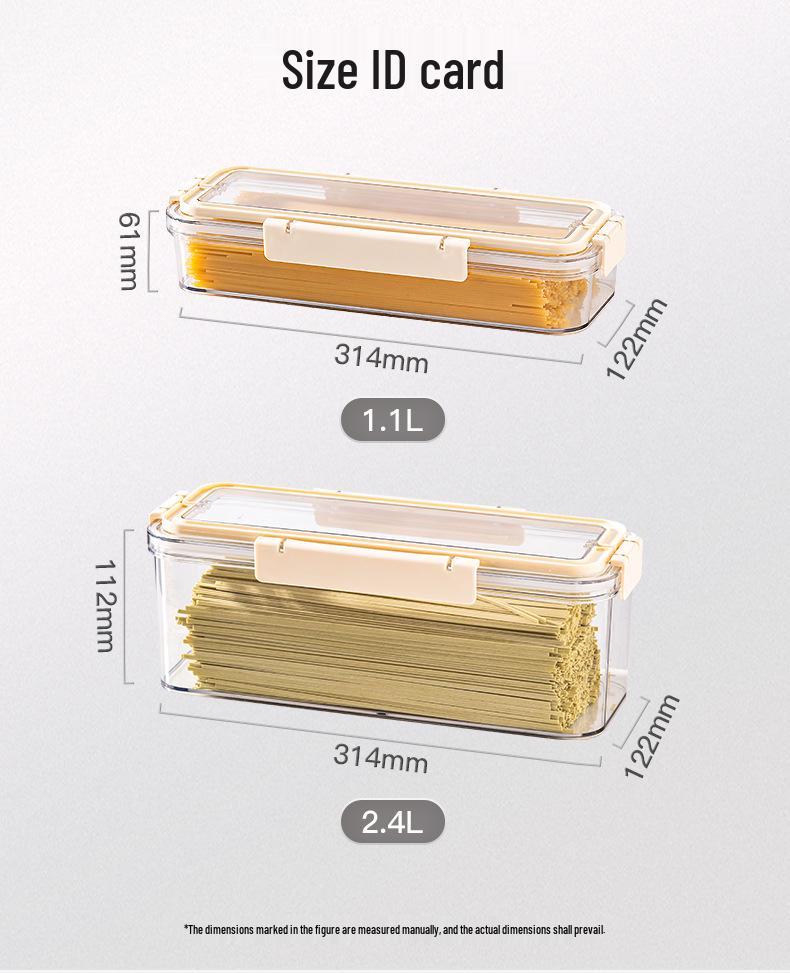 Food-Grade Large Capacity Noodle Storage Box with Handle and Seal