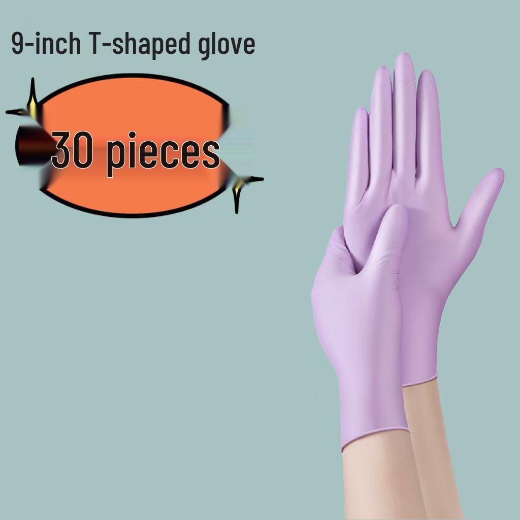 Women's Disposable Nitrile Dishwashing Gloves, Waterproof, Durable, Food Grade, for Home Cleaning, Thin Fit, Extended Length