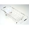 Pearl Metal Resin Dish Drainer Basket with Sliding Sink, Stainless Steel, Simple Ware HW-7332