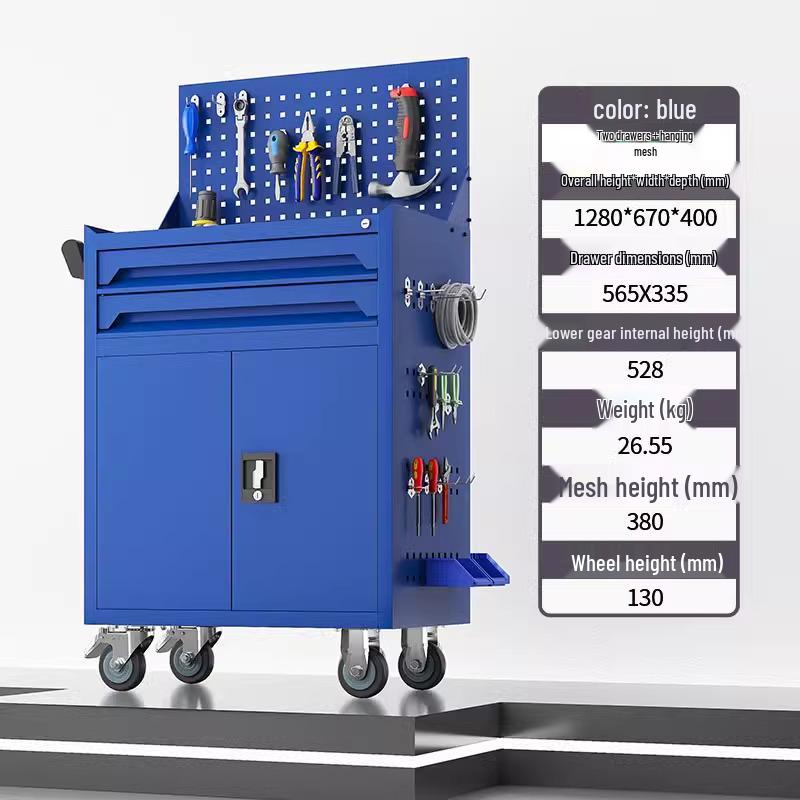 Heavy-duty Multi-layer Mobile Auto Repair Trolley with Drawers