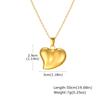 Stainless Steel Jewelry Romantic Heart Pendants Necklace For Women 18K Gold Color Mom Girlfriend Valentine's Day Gift