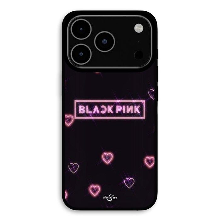 Coque Pour iPhone 17 Pro Blackpink coeur rose Maniacase