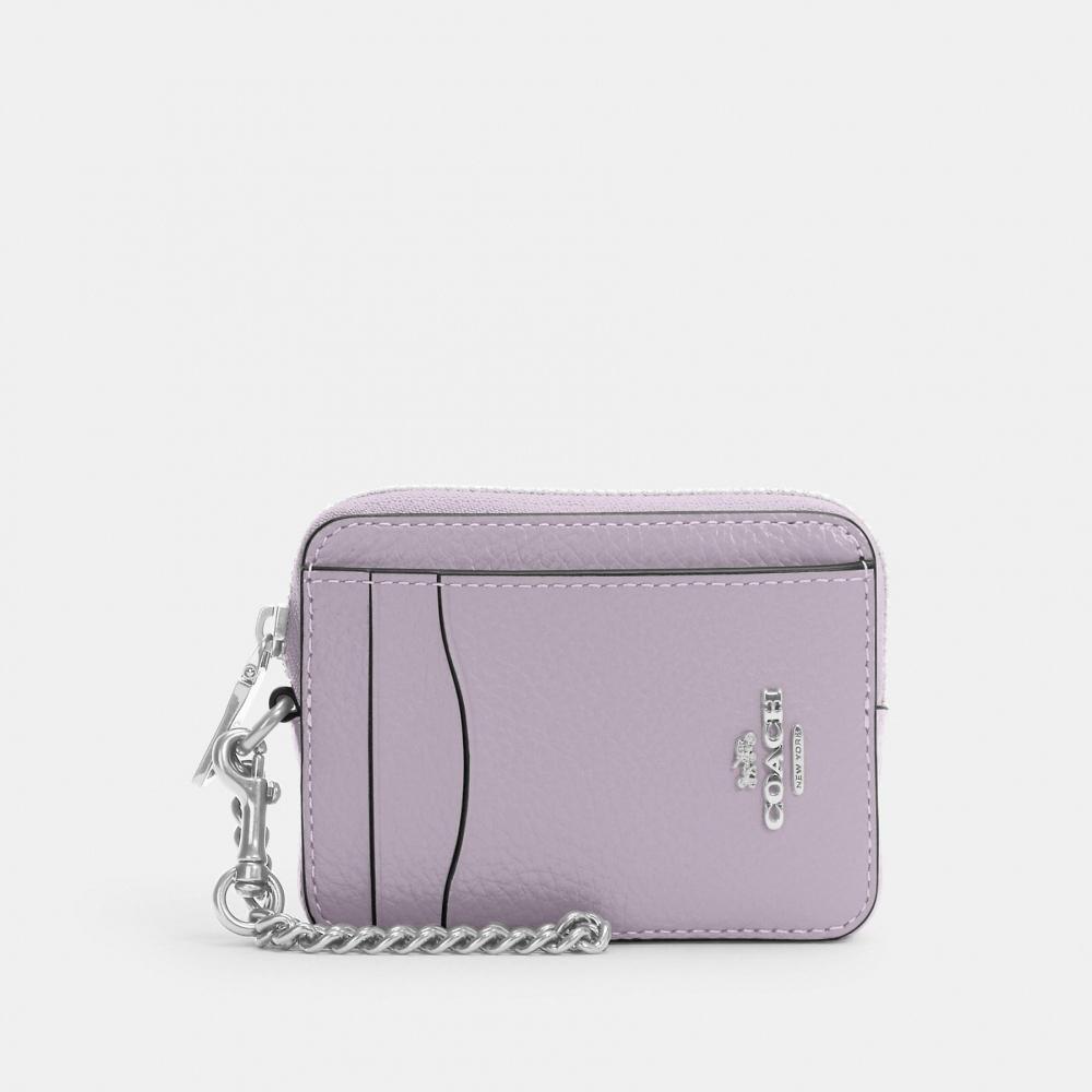 Coach Reißverschluss-Kartenetui Gold Schwarz