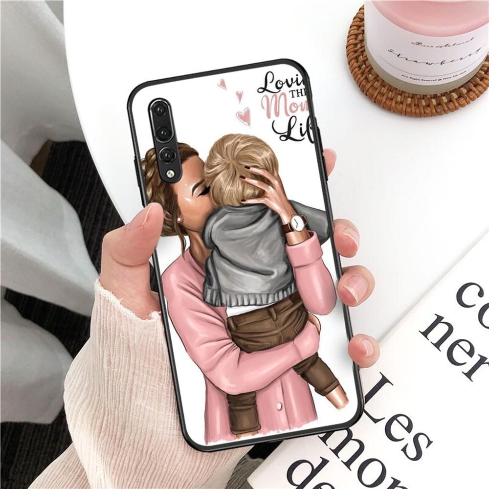 Super Mom MaMa Fundas Phone Case For Huawei P 8 9 10 20 30 40 50 Pro Lite Psmart Honor 10 Lite 70 Mate 20lite