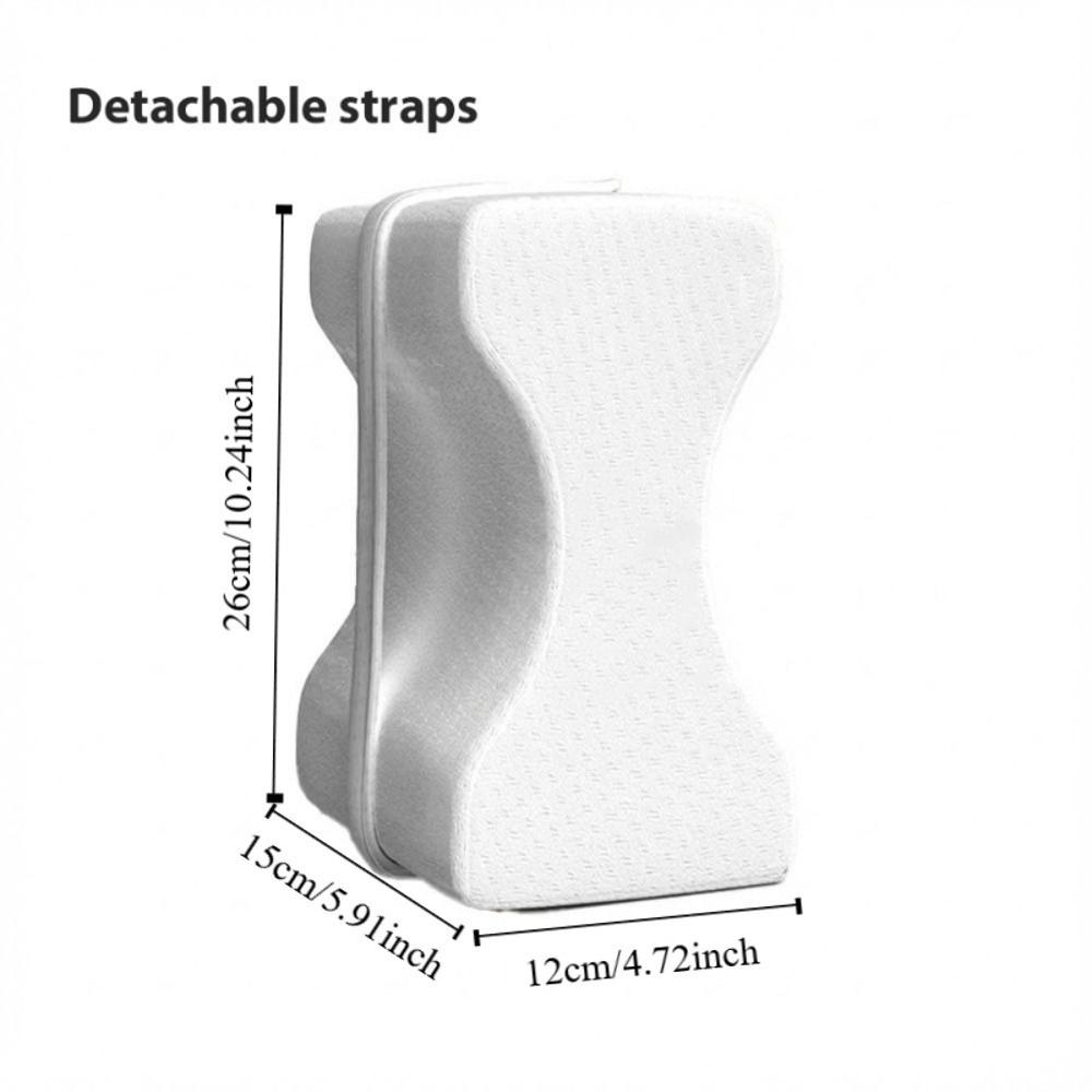 Memory Foam Knee Pillow for Side Sleepers Spine Aligning Blood Circulation Hip Pillow Orthopedic Ergonomic Side Sleeper Pillow
