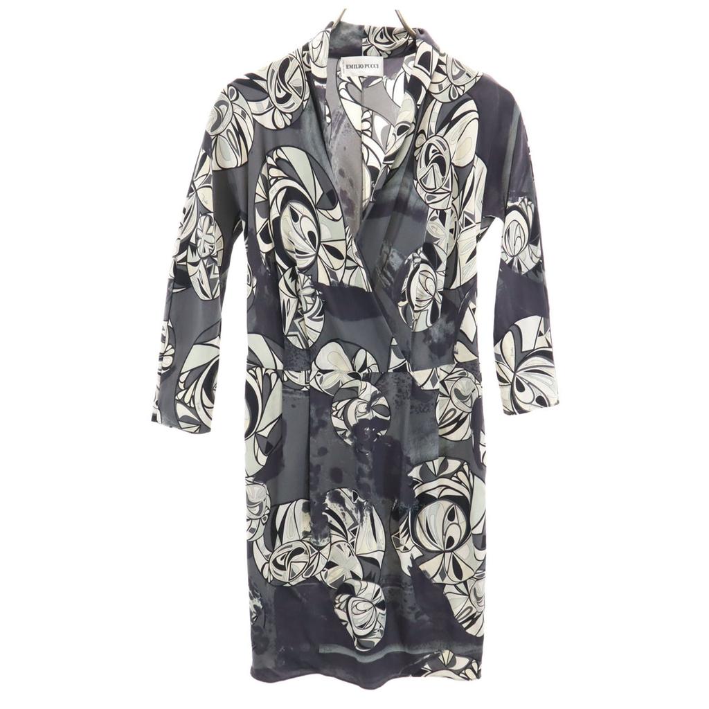 Emilio Pucci Italian Silk Overall Handle 7 Minutes Sleeve Kashcourt One Piece Women Used