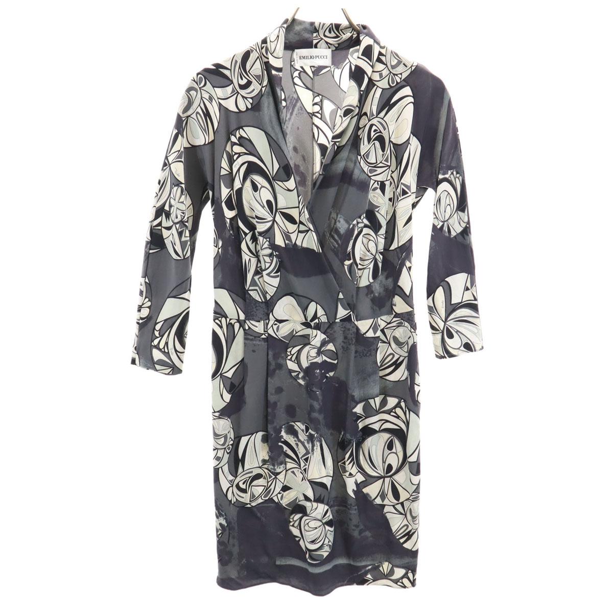 

Эмилио Пуччи Итальянский шелк Комбинезон рукав 7 минут Кашемир цельный Женский Б/у