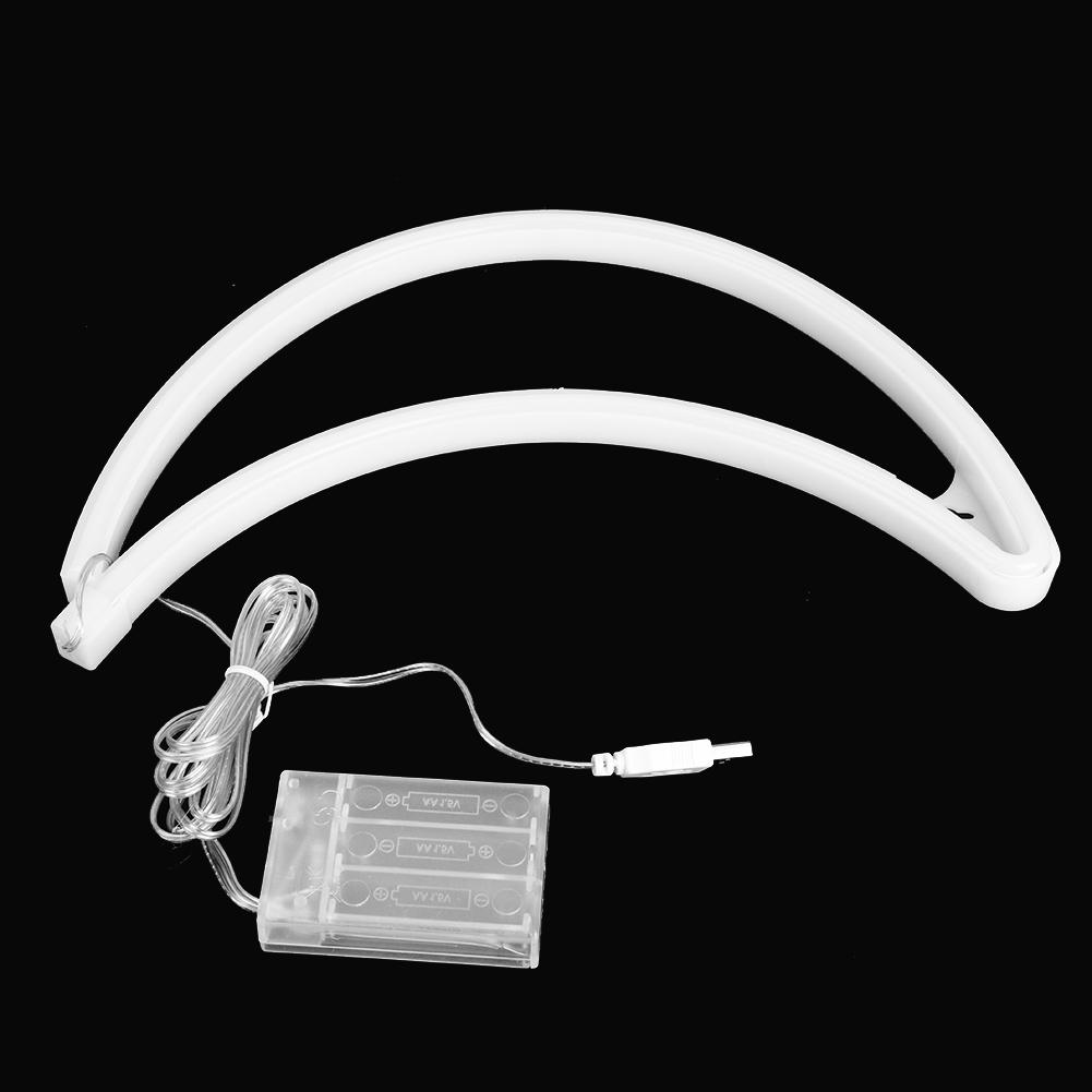 Adorable Moon Shape LED Night Light Decor USB Light Lamp Party Bedroom Decoration