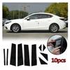 For Mazda 3, Mazda Axela, and CX-5 2014- Window Trim Strips with Bright Black Center Pillar Stickers