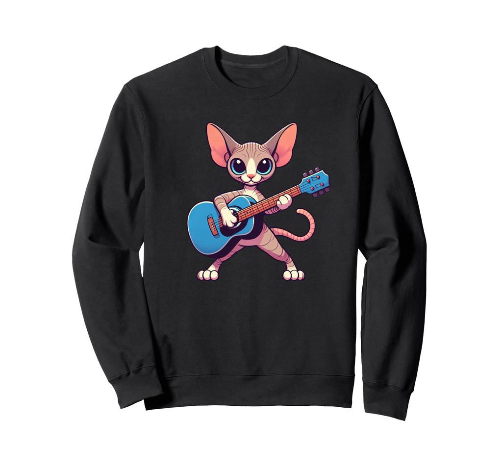 Sphynx Cat Guitar Pet Funny Music Trainer