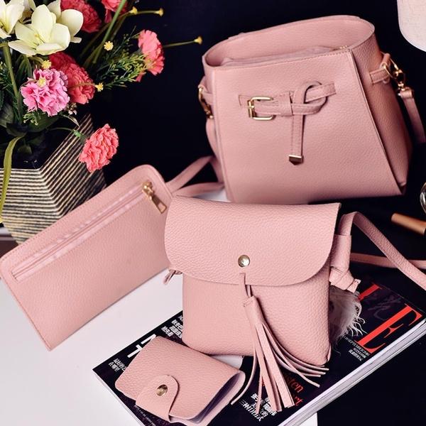 Versatile 4pcs Shoulder Bag And Tote Set For Stylish And Practical Use