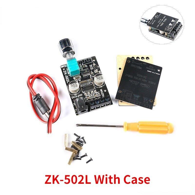 ZK-502L MINI Bluetooth 5.0 DC 5-24V Wireless Audio Digital Power amplifier Stereo board 50Wx2 Bluetooth Amp Amplificador