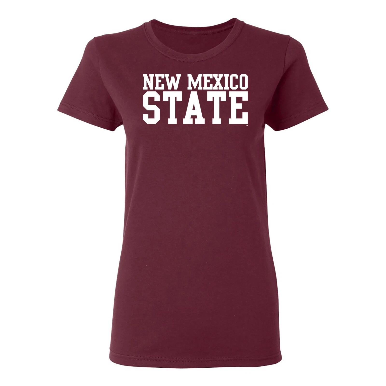 New Mexico State Aggies Basic Block Women s T-Shirt - Maroon M