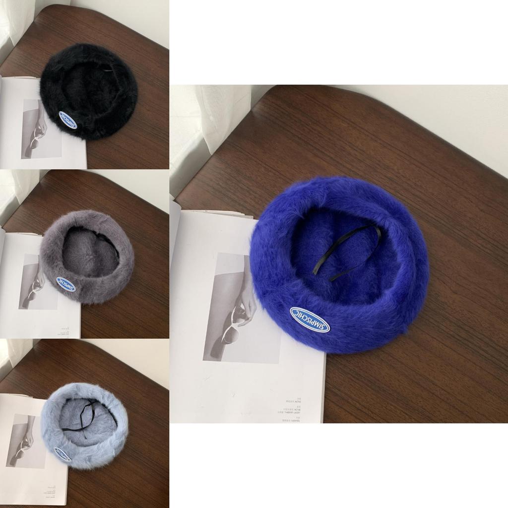 Trendy Winter Womens Beret Hat Cozy Cotton Blend Windproof Warm And Chic