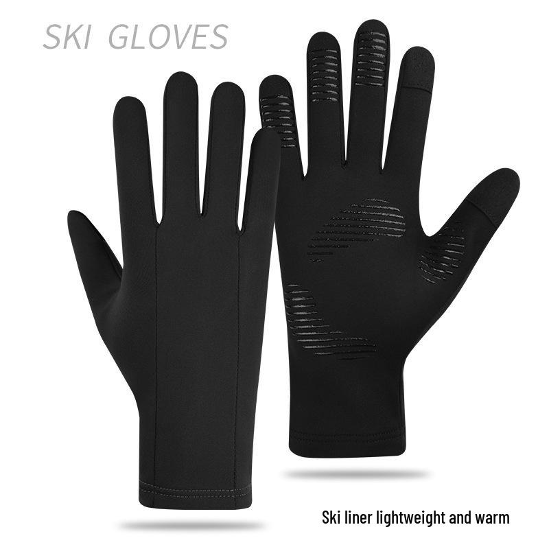 

Унисекс Флисовые Подкладки для Лыжных Перчаток с Сенсорным Экраном - Теплые, Дышащие, Защищающие от Холода для Катания и Вождения One Size - High Elasticity