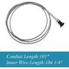 8 Foot FT. Universal Carburetor Choke Control Cable 101" long Fit For 60122 Lawn