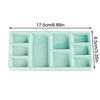 White Green Squares Ceramics Nail Art Tray Blending Nail Color Mixing Tray Nail Salon Art Palette Display Board Manicure Tool