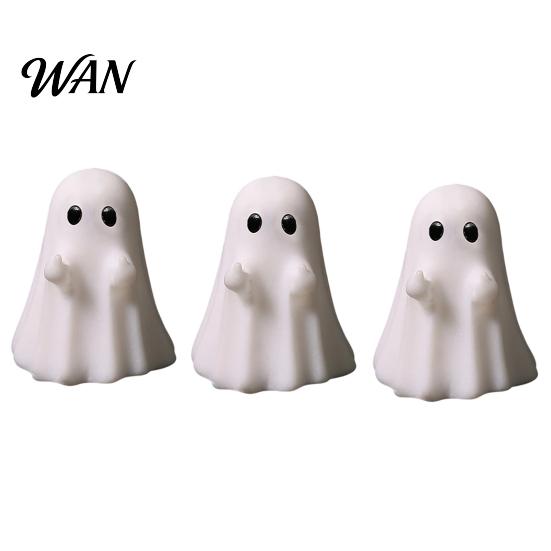 Halloween Tabletop Figurines 3Pcs Mini Ghost for Decorations, Resin Middle Finger And Miniature Ornaments Crafts Heart Tiered Trays Shelves