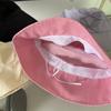 Solid Color Bow Bucket Hat Sunscreen Canvas Basin Hat Travel Bowknot Fisherman Hat  Famale