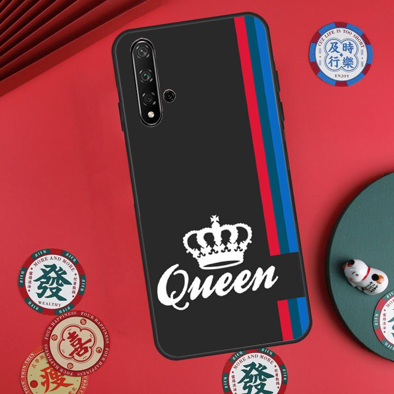 King Queen Couple Lovers For Huawei Nova Y73 Y72 Y90 Y70 Y60 Y91 Y61 12s 12i 11i 8i 9 10 SE P40 Lite P60 P30 Pro Case