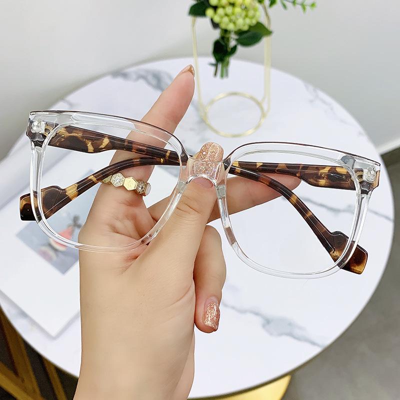New Anti-Blue Light Glasses Women's Net Red Trendy Elegant Frame Plain Glasses