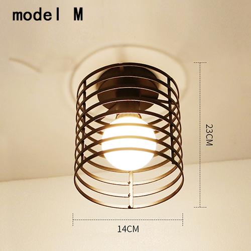 Retro Deckenleuchte Schwarz/Weiß E27 220V Vintage Deckenleuchte Lampe Gemütliche Deko für Schlafzimmer Flur Esszimmer Schwarz Loft