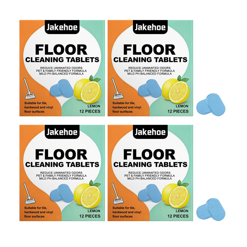 Floor Cleaning Tablet Removing Floor Stains Eliminate Odors Polishing Restore Shine Freshing Lemon Fragrant Daily Floor Cleaner