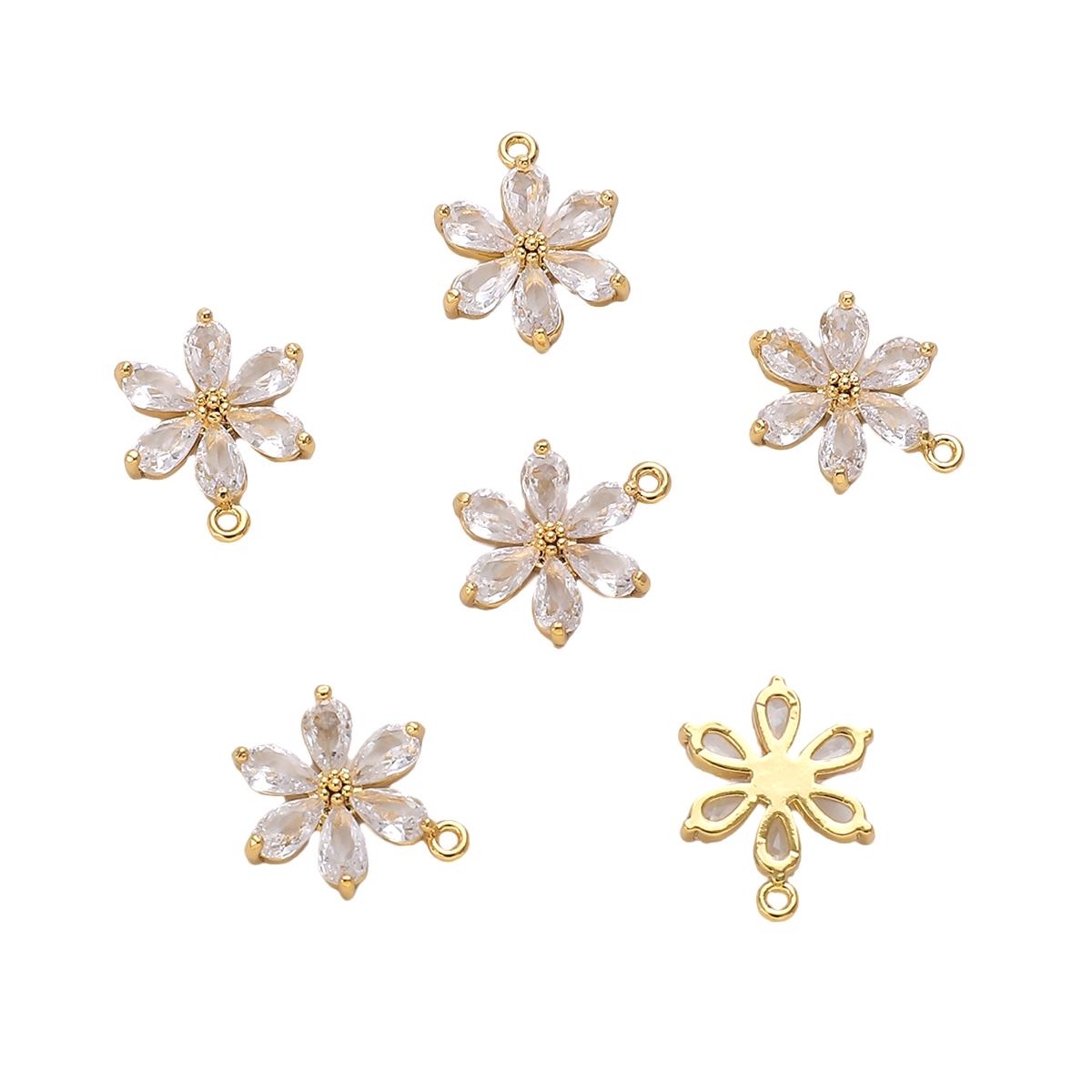 

Подвеска с медным лепестком и подвеской для изготовления ювелирных изделий своими руками, аксессуары для рукоделия 12x16mm