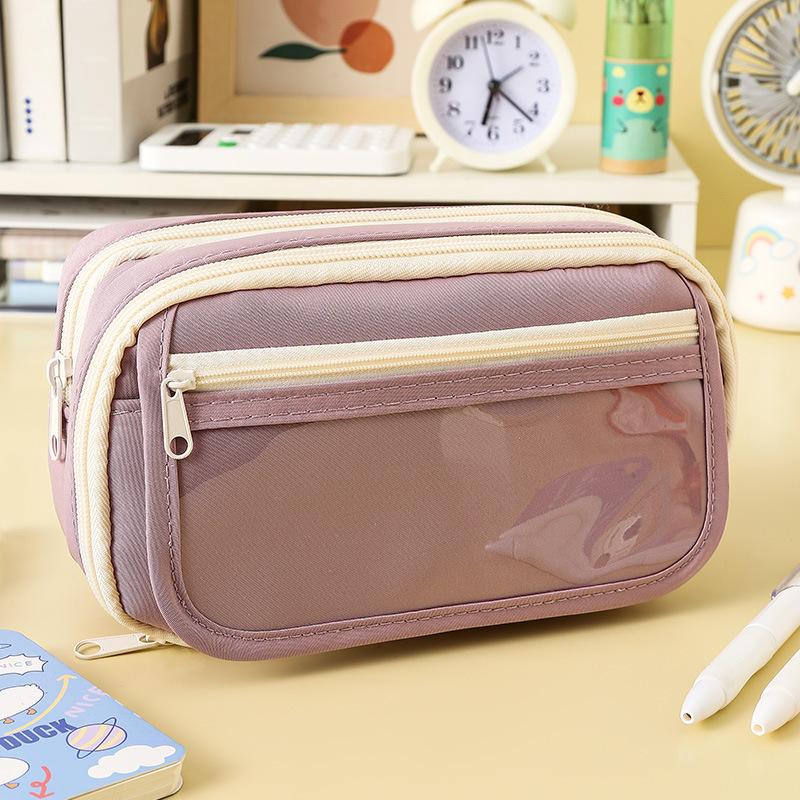 Pencil Case 2025 New Nine-layer Panda Large-capacity Pencil Case Simple Girl Version Junior High School Stationery Pencil Case